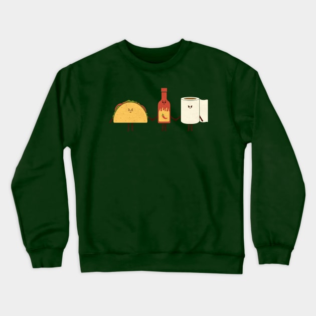 Taco Friends Crewneck Sweatshirt by HandsOffMyDinosaur